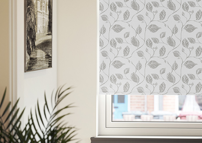 Climbing Leaves, Grey - Twist&Fit Roller Blind - Image 5